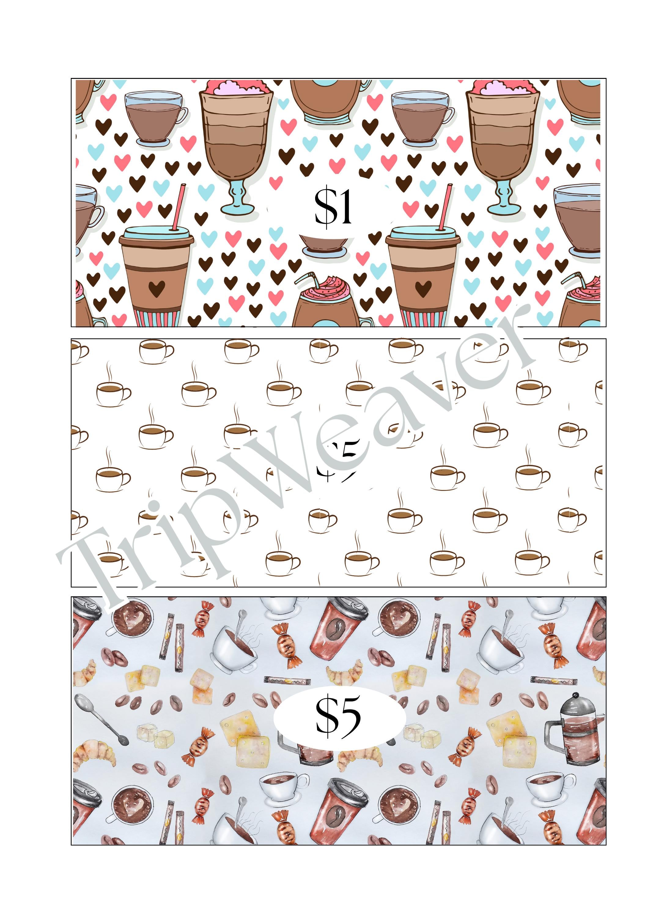 Coffee Savings Challenge: Printable Cash Envelope Tracker (Digital Download)