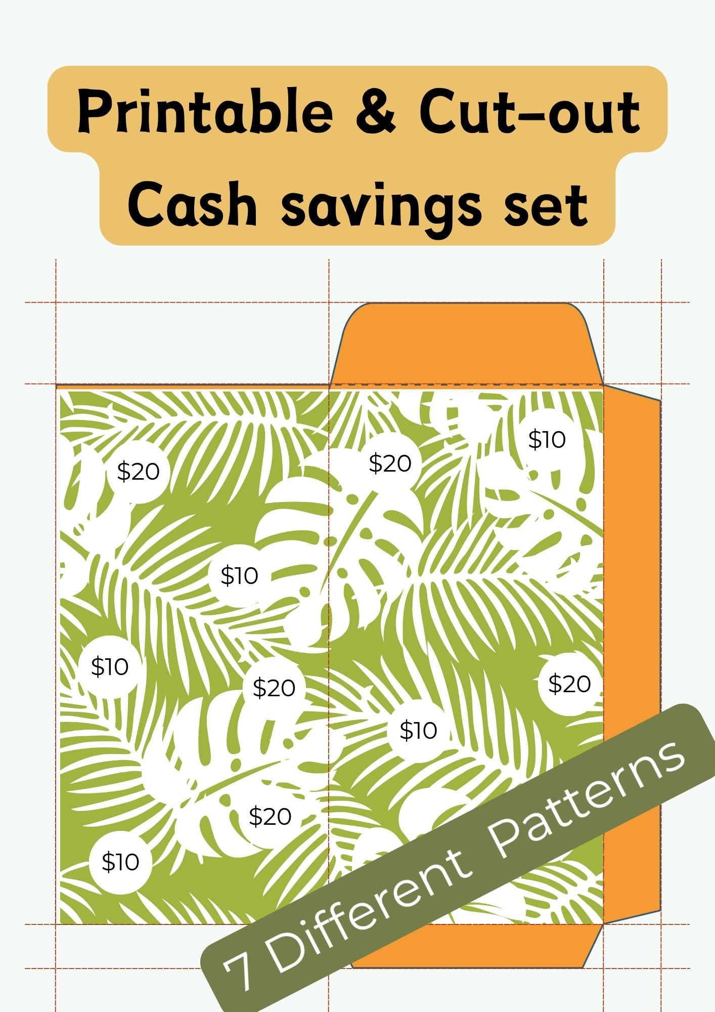 Patterned Savings & Gift Envelopes: Budget Tracker (PDF)